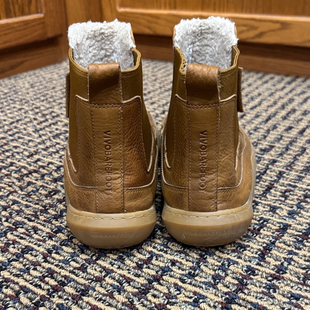 Vivo Barefoot Men's Brown Leather Boots - Picture 3 of 6